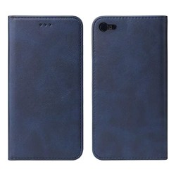 Leather Flip Cover with Internal Pocket For Apple Iphone 7g/8g/SE Blue Leather Flip Cover with Internal Pocket For Apple Iphone 7g/8g/SE Blue